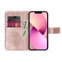 MEZZO BOOK flip pouzdro iPhone 17 Pro – růžově zlatá