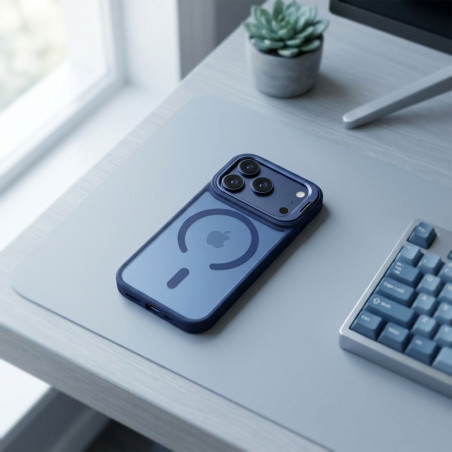 Kryt Forcell F-PROTECT Shadow Stand Premium iPhone 17 Pro – tmavě modrá (blu)