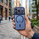 Kryt Forcell F-PROTECT Shadow Stand Premium iPhone 17 Pro – tmavě modrá (blu)