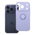 Kryt iPhone 17 Pro/18 Pro - fialový silicone ring