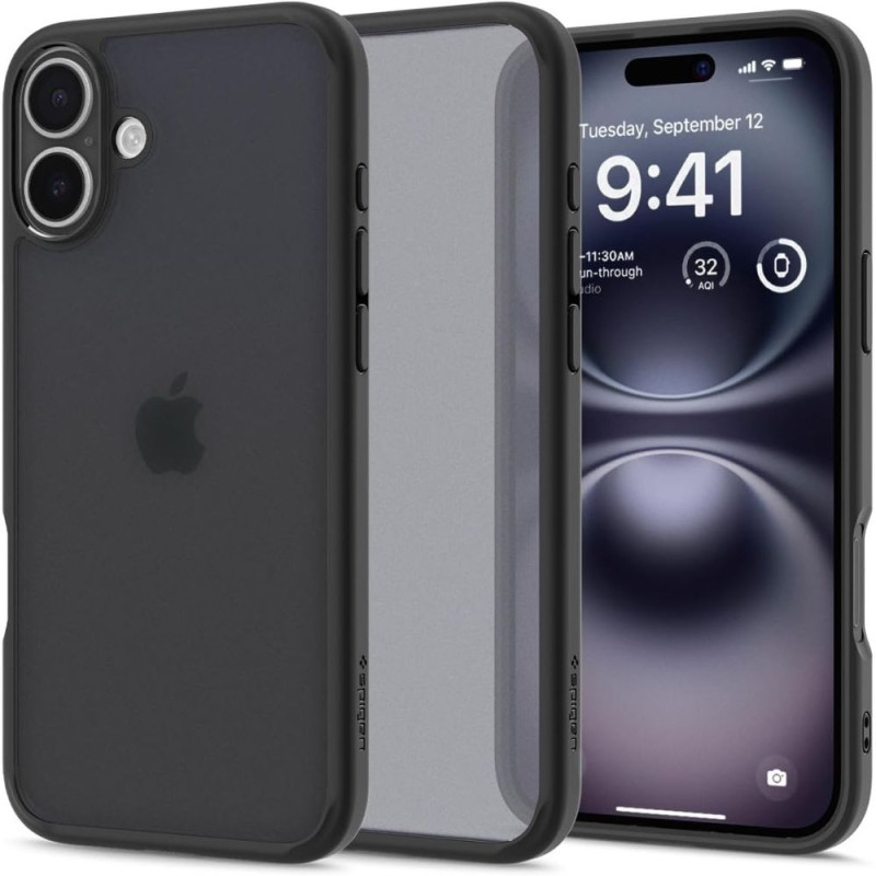 Pouzdro Spigen Ultra Hybrid MagSafe pro iPhone 16 - matně černé
