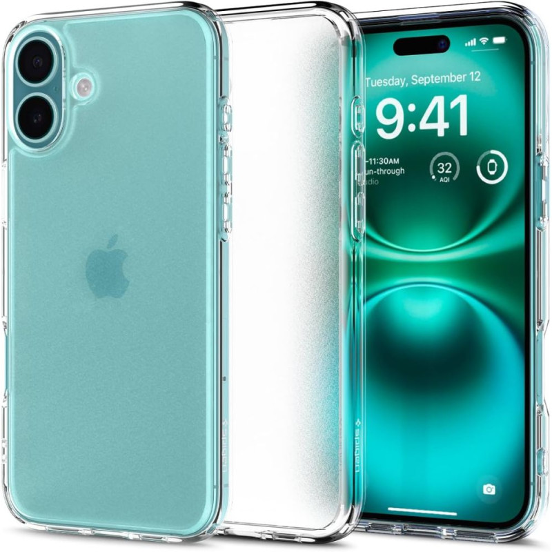 Pouzdro Spigen Ultra Hybrid MagSafe pro iPhone 16 - čiré