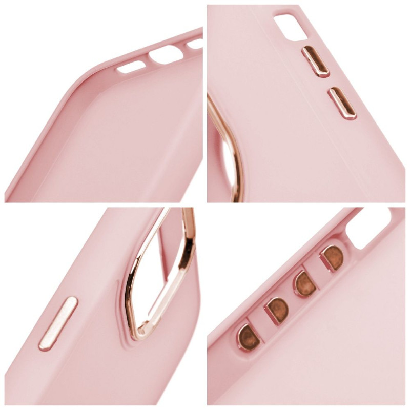 Kryt FRAME pro iPhone 18 Pro / 17 Pro - pudrově růžová