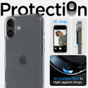 Pouzdro Spigen Ultra Hybrid MagSafe pro iPhone 16 - čiré