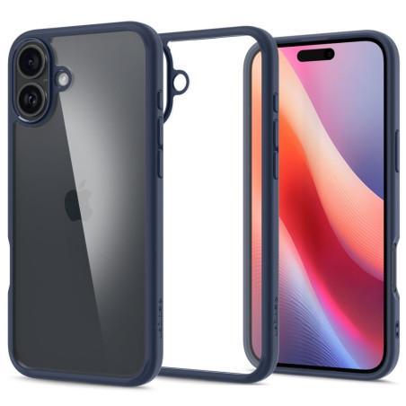 Pouzdro Spigen Ultra Hybrid MagSafe pro iPhone 16 - modré
