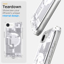 Pouzdro Spigen Ultra Hybrid MagSafe pro iPhone 16e Zero One – bílé