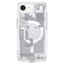 Pouzdro Spigen Ultra Hybrid MagSafe pro iPhone 16e Zero One – bílé