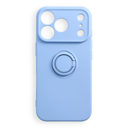 Kryt s prstencem pro iPhone 18 Pro / 17 Pro – světle modrý