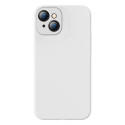 BASEUS ARYT000302 Liquid Gel Case Prémiový silikonový kryt pro iPhone 13, bílý