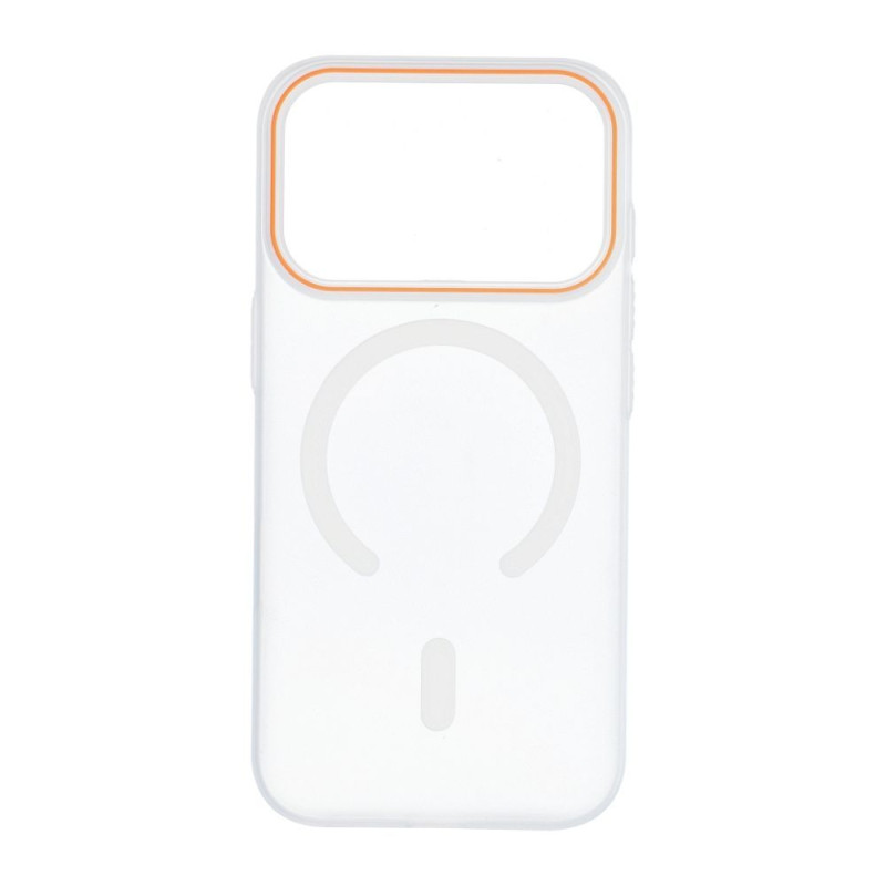 Kryt GO ORANGE MAG COVER pro iPhone 17 Pro / 18 Pro - transparentní kosmicky oranžová