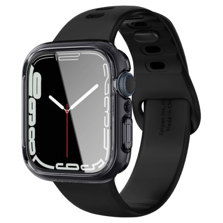Pouzdro Spigen Ultra Hybrid pro Apple Watch 7 / 8 / 9 (41 mm) - průhledné šedé