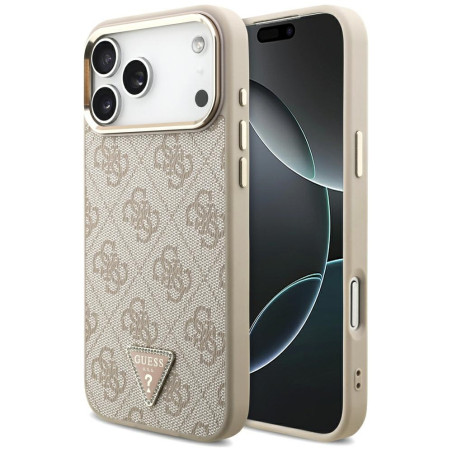 Kryt Guess 4G Triangle Logo MagSafe pro iPhone 17 Pro Max - rose gold