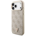 Kryt Guess 4G Triangle Logo MagSafe pro iPhone 17 Pro Max - rose gold