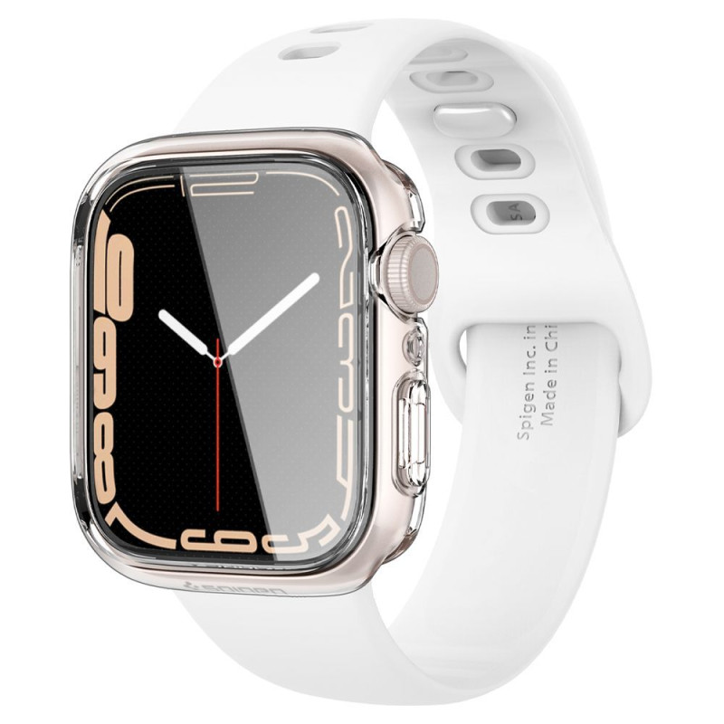 Pouzdro Spigen Ultra Hybrid pro Apple Watch 7 / 8 / 9 (45 mm) - průhledné