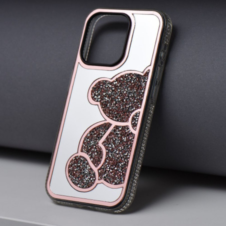 Kryt TEDDY BEAR pro iPhone 17 Pro Max - růžová