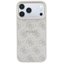 Kryt Guess EMBOSSED 4G Classic MagSafe iPhone 17 Pro Max - růžová