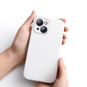 BASEUS ARYT000302 Liquid Gel Case Prémiový silikonový kryt pro iPhone 13, bílý
