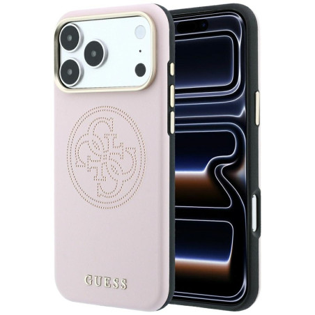 Kryt Guess PERFORATED 4G Gold Logo s MagSafe pro iPhone 17/18 Pro Max