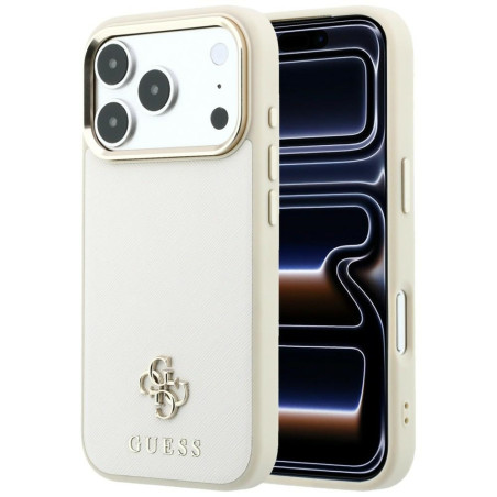Kryt Guess MagSafe SAFFIANO pro iPhone 17 Pro Max béžová