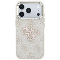 Kryt Guess 4G & BIG Resin Logo Case iPhone 17/18 Pro Max - růžová
