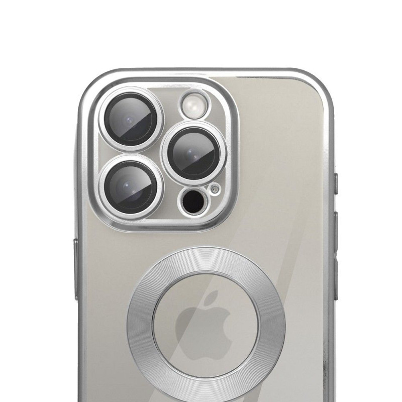 Kryt GLAM pro iPhone 17 Pro Max / 18 Pro Max - stříbrná