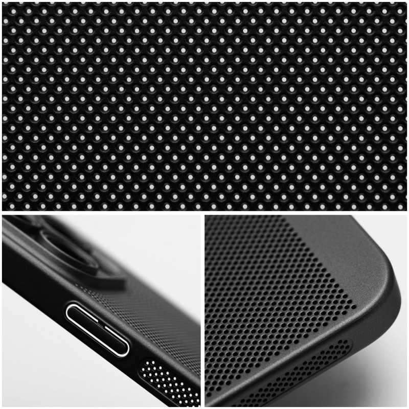 Kryt BREEZY pro iPhone 17 PRO MAX / 18 PRO MAX - černá (low camera edge)