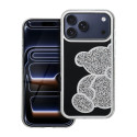 Kryt TEDDY BEAR pro iPhone 17/18 Pro Max - stříbrná