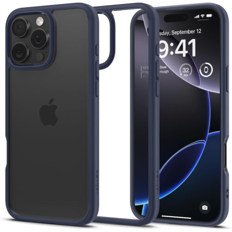 Pouzdro Spigen Ultra Hybrid pro iPhone 16 Pro - modré