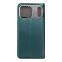 Flip case SMART MAGNETO Book pro iPhone 17 PRO MAX / 18 PRO MAX - tmavě zelená