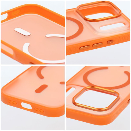 Kryt FLEXLINE MAG COVER MagSafe pro iPhone 17 Pro Max – oranžová