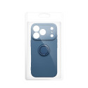Pouzdro SILICONE RING pro iPhone 18/17 Pro Max - tmavě modré