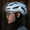 Rockbros ZK-077 cyklistická helma s osvětlením 57–61 cm – bíl�