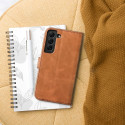 Pouzdro TENDER BOOK pro Samsung A13 5G/A04S - hnědá