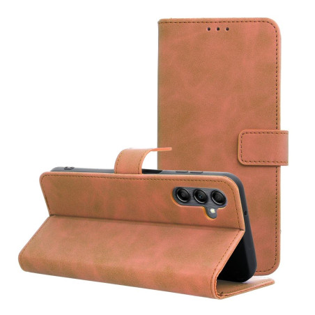 Pouzdro TENDER BOOK pro Samsung A14 – hnědé