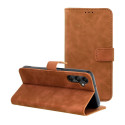 Pouzdro flip TENDER BOOK pro Samsung A05s - hnědé