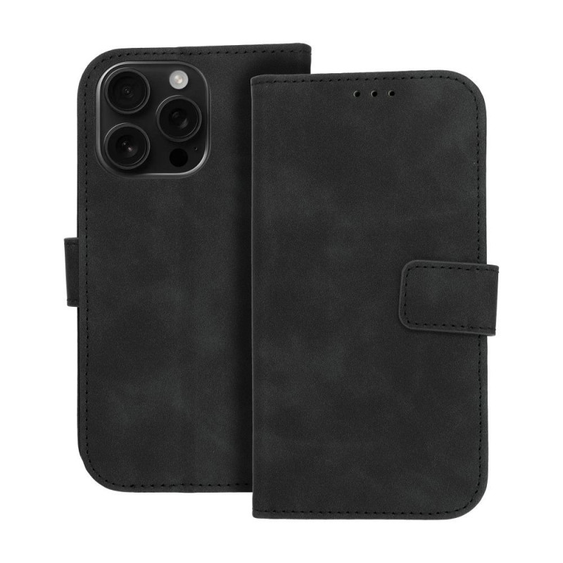 Kryt / flip case TENDER BOOK pro iPhone 16 PRO - černý