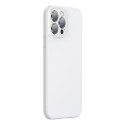 BASEUS ARYT000502 Liquid Gel Case Prémiový silikonový kryt pro iPhone 13 Pro Max, bílý