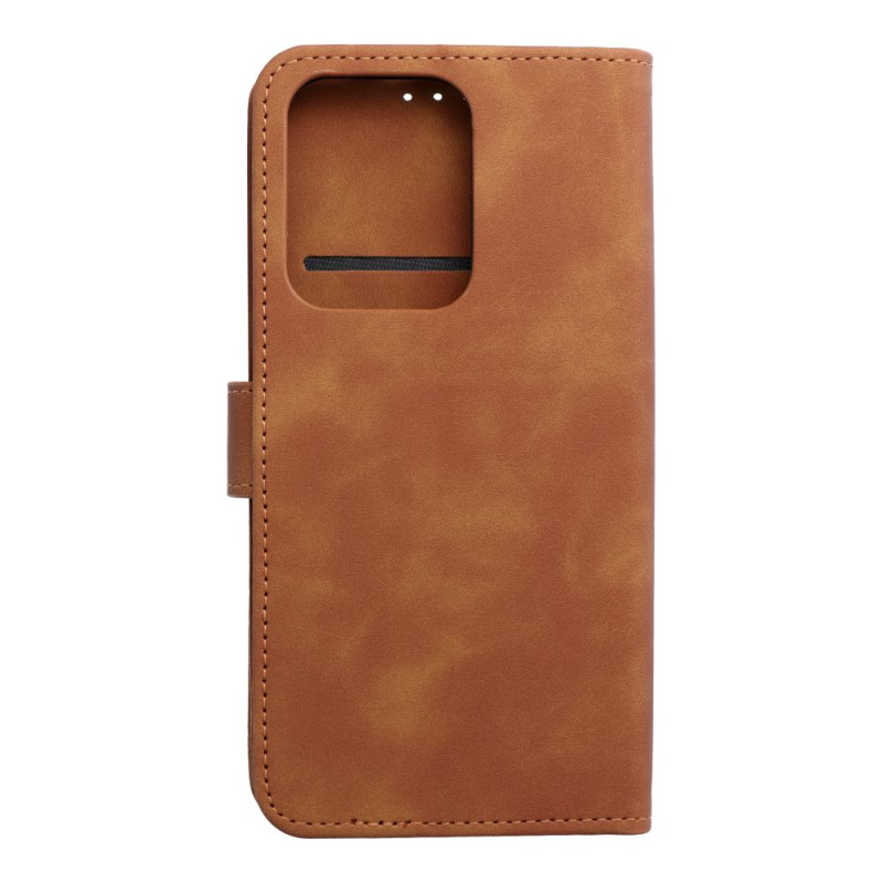 Kryt / Flip case TENDER BOOK pro Oppo Reno 14 / 14F - hnědý