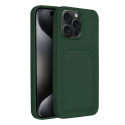 Kryt iPhone 15 PRO MAX card case - zelený