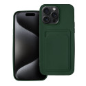 Kryt iPhone 15 PRO MAX card case - zelený