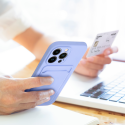 Kryt pro iPhone 15 PRO – fialový (karta/ID)