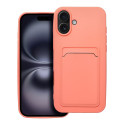 Card case iPhone 16 Plus - růžová