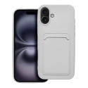 Pouzdro pro iPhone 16 PLUS – bílé (karta/ID)