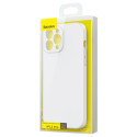 BASEUS ARYT000502 Liquid Gel Case Prémiový silikonový kryt pro iPhone 13 Pro Max, bílý