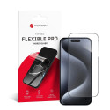 Forcell FLEXIBLE 5D Hybrid Glass iPhone 15 PRO – černé