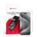 Ochranné sklo Forcell FLEXIBLE 5D iPhone 15 Pro Max - černé