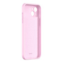 BASEUS ARYT000904 Liquid Gel Case Prémiový silikonový kryt pro iPhone 13, růžový