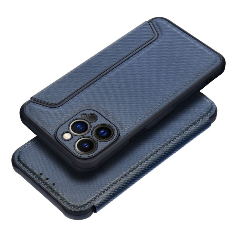 Kryt s klopnou RAZOR Book pro iPhone 17 - modrý