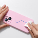 BASEUS ARYT000904 Liquid Gel Case Prémiový silikonový kryt pro iPhone 13, růžový