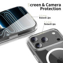 Pouzdro Tech-Protect Flexair Hybrid CC MagSafe pro iPhone 17 Pro – čiré